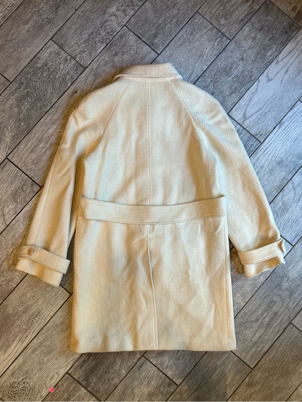 Vintage Marvin Richards Long Cream Coat, Women’s Small - Picture 3 of 8